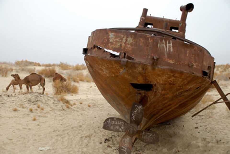 Аральское море до и после