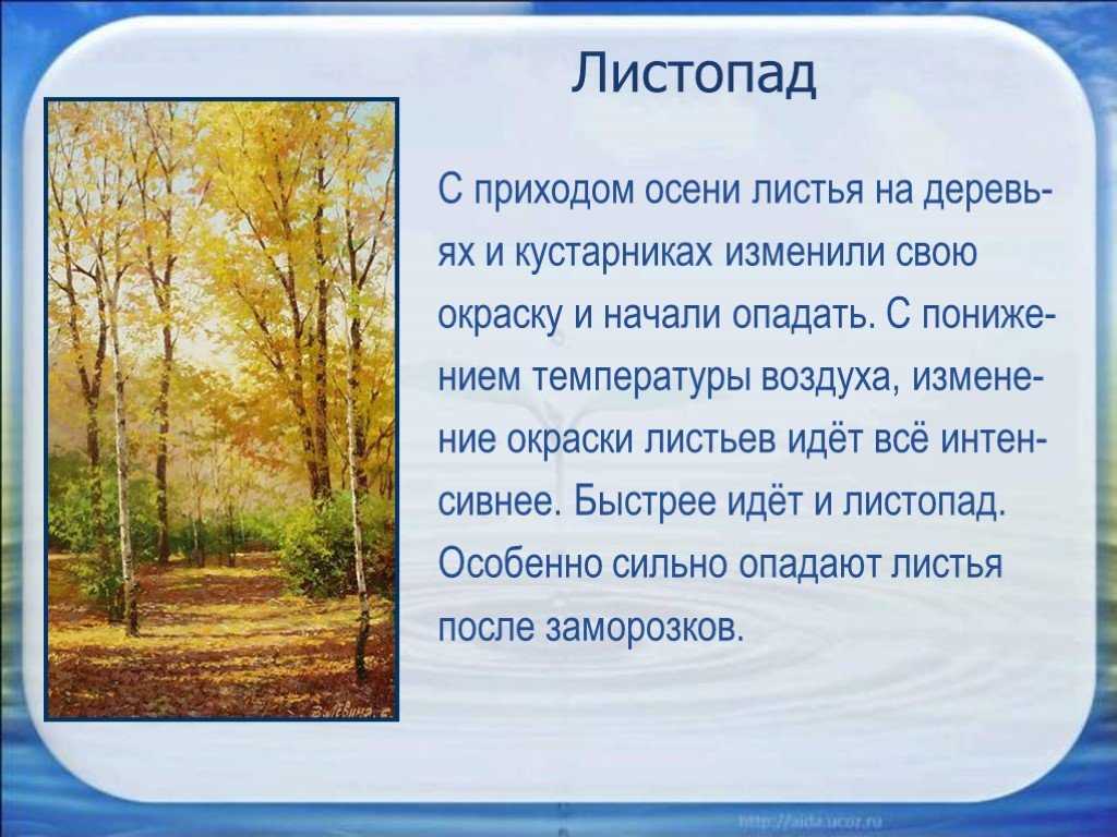 Красивые сочинения об осени на английском