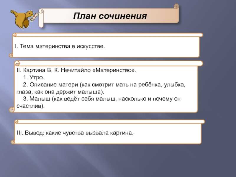 Сочинение по картине нечитайло материнство 7 класс