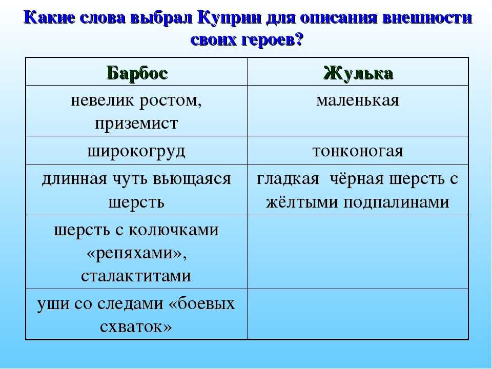 Куприн а.и. “барбос и жулька” читательский дневник, краткое содержание