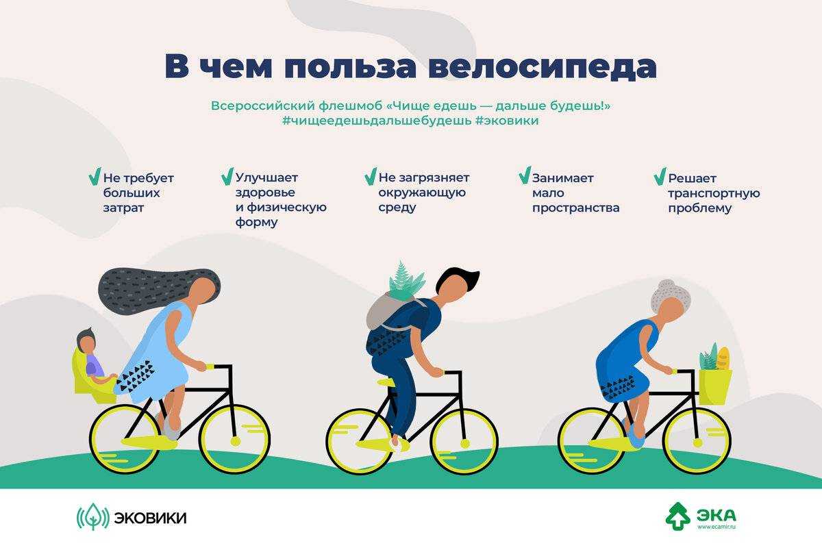 Езда на велосипеде. польза и правила