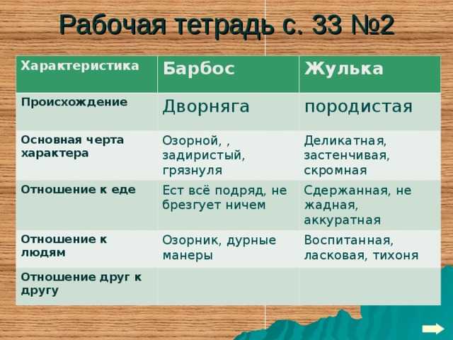 Читательский дневник «барбос и жулька» александра куприна