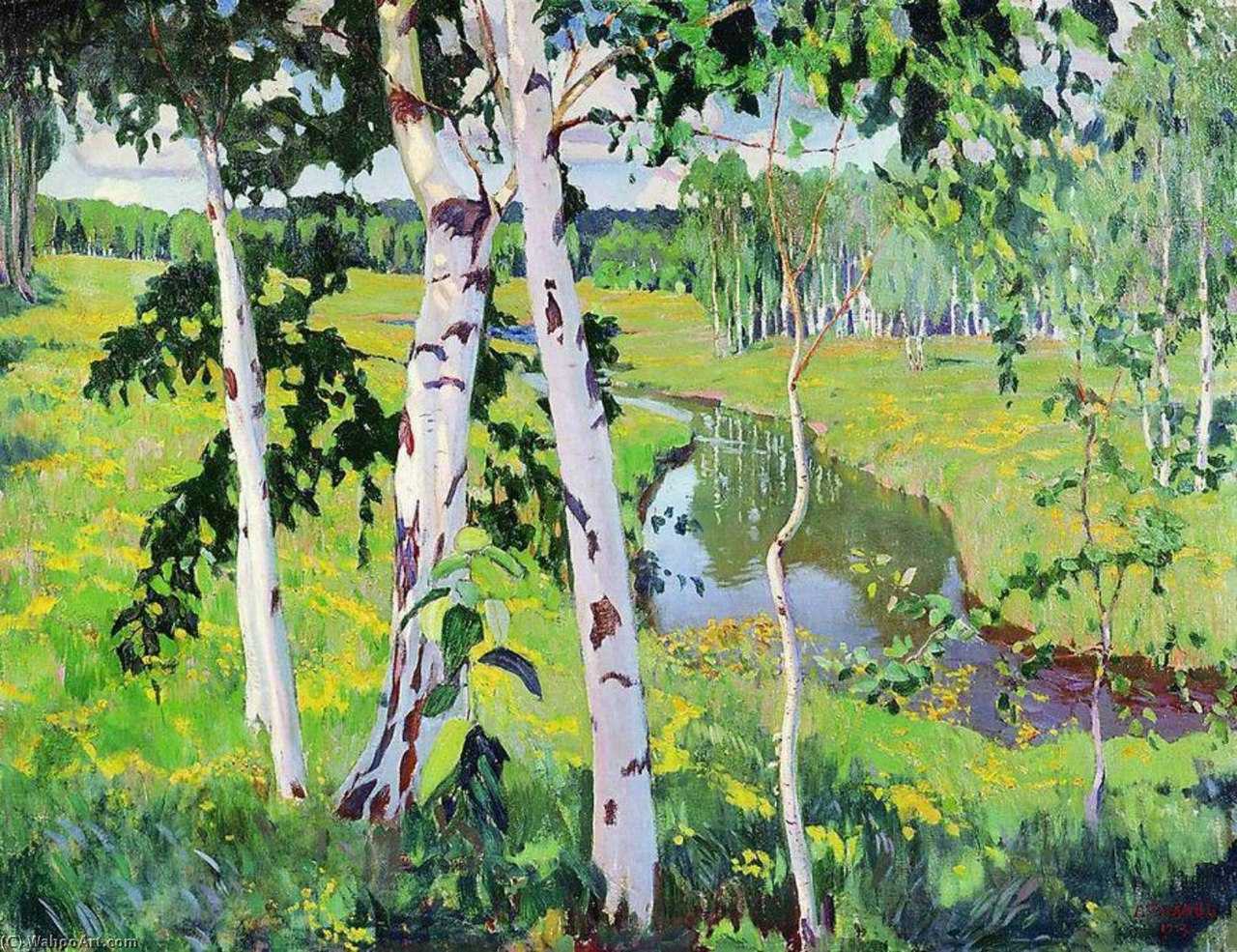 Сочинение-описание картины «пейзаж с рекой», рылов (2 варианта - кратко и подробно)