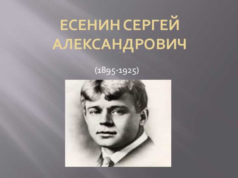 Сергей есенин: биография, личная жизнь, как умер поэт, фото и произведения