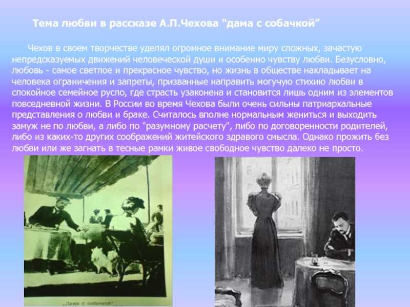 Сочинение на тему: любовь в рассказе дама с собачкой, чехов. анализ рассказа чехова дама с собачкой сочинение любовь в рассказе дама с собачкой