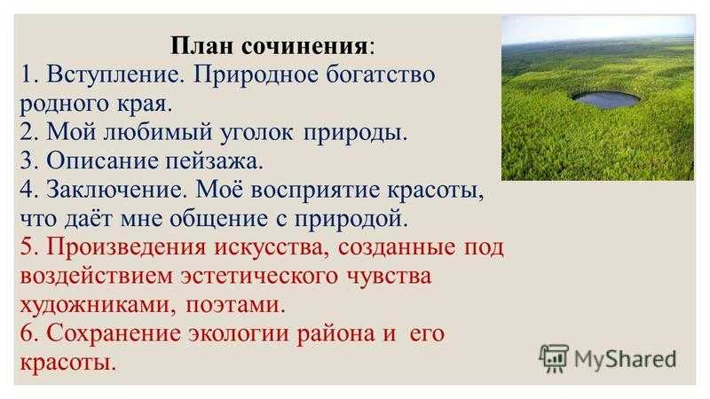 Сочинение на тему мой родной край рассуждение