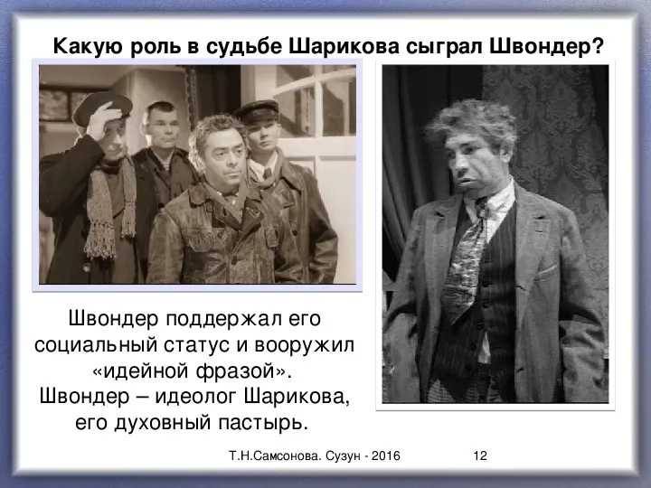 Характеристика героев собачьего сердца сочинение