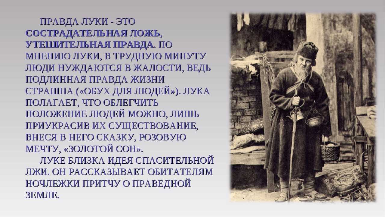 Спор о правде и лжи в пьесе на дне горького сочинение