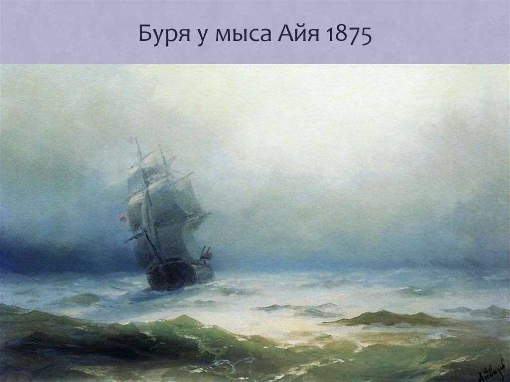 Сочинение по картине айвазовского буря для 7 класса - сочинить.ру