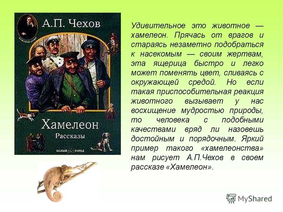 Краткое содержание «хамелеон» - читать пересказ рассказа по главам