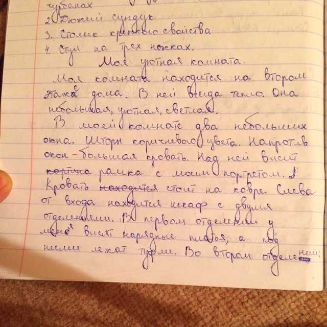 Сочинение на тему моя комната 6 класс