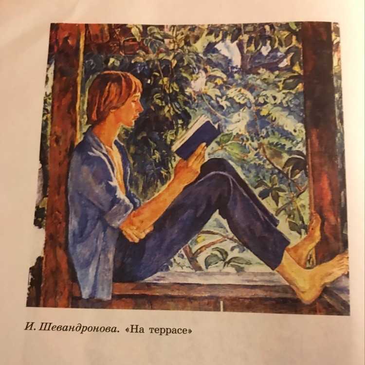 Сочинение по картине шевандроновой на террасе