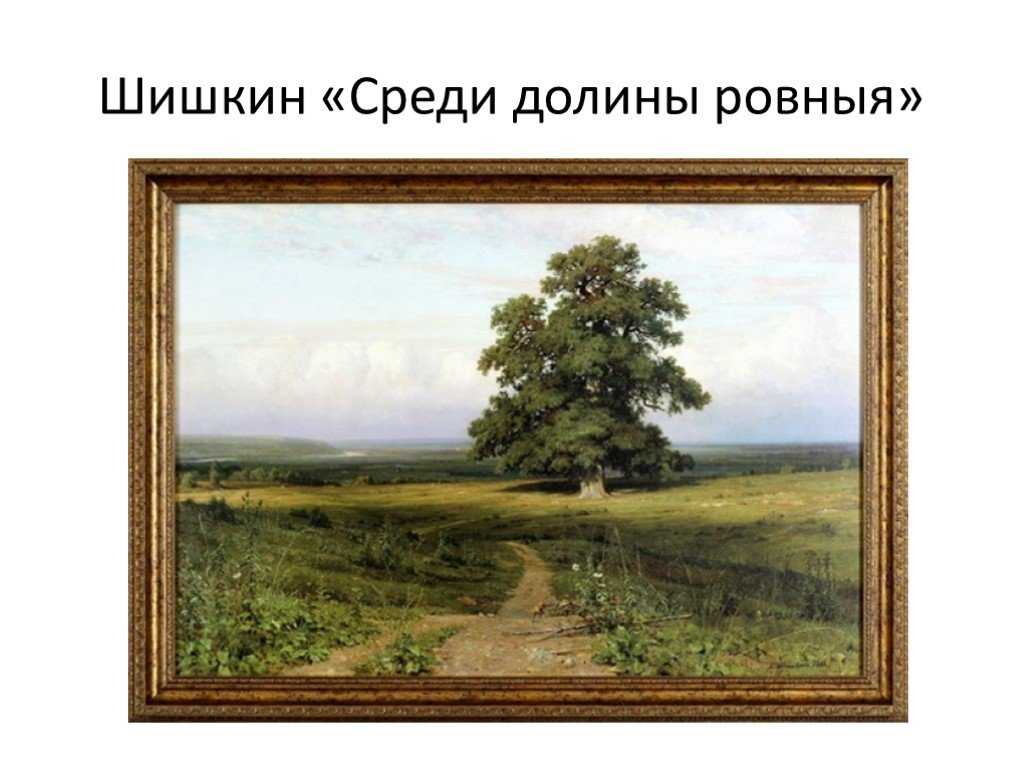 «среди долины ровныя» шишкин иван. год 1883. описание картины