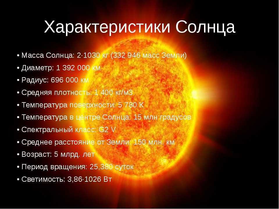 Солнце: описание, структура, особенности (фото)