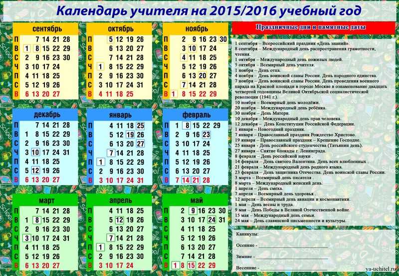 Каникулы в 2023/2024 году: когда отдыхают школьники