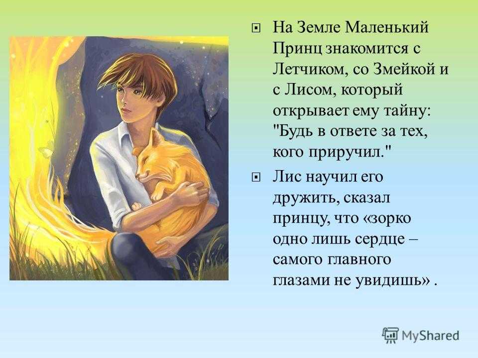 Главные герои «маленький принц» характеристика персонажей сказки сент-экзюпери для читательского дневника