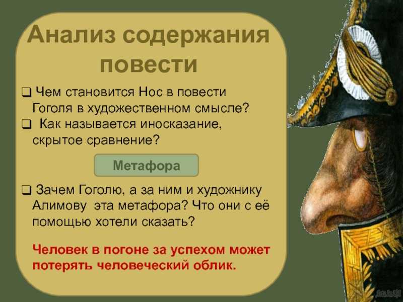 Гоголь нос герои и их характеристика. характеристики главных героев произведения нос, гоголь