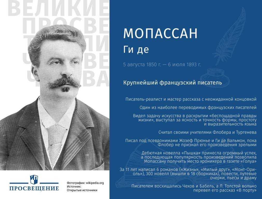 Ги де мопассан. биография мопассана