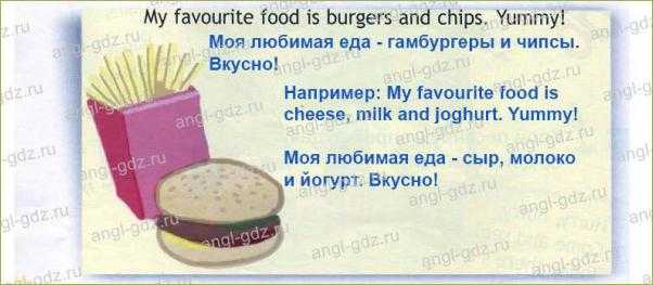Топик «food and cooking»: сочинение «моя любимая еда» на английском