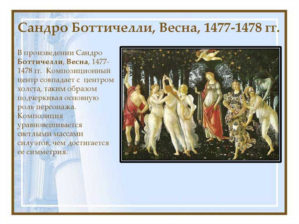 «весна» боттичелли