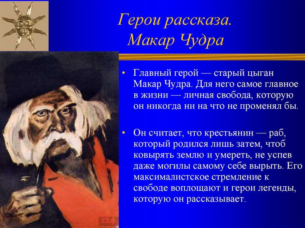 Краткое содержание горький макар чудра за 2 минуты пересказ сюжета