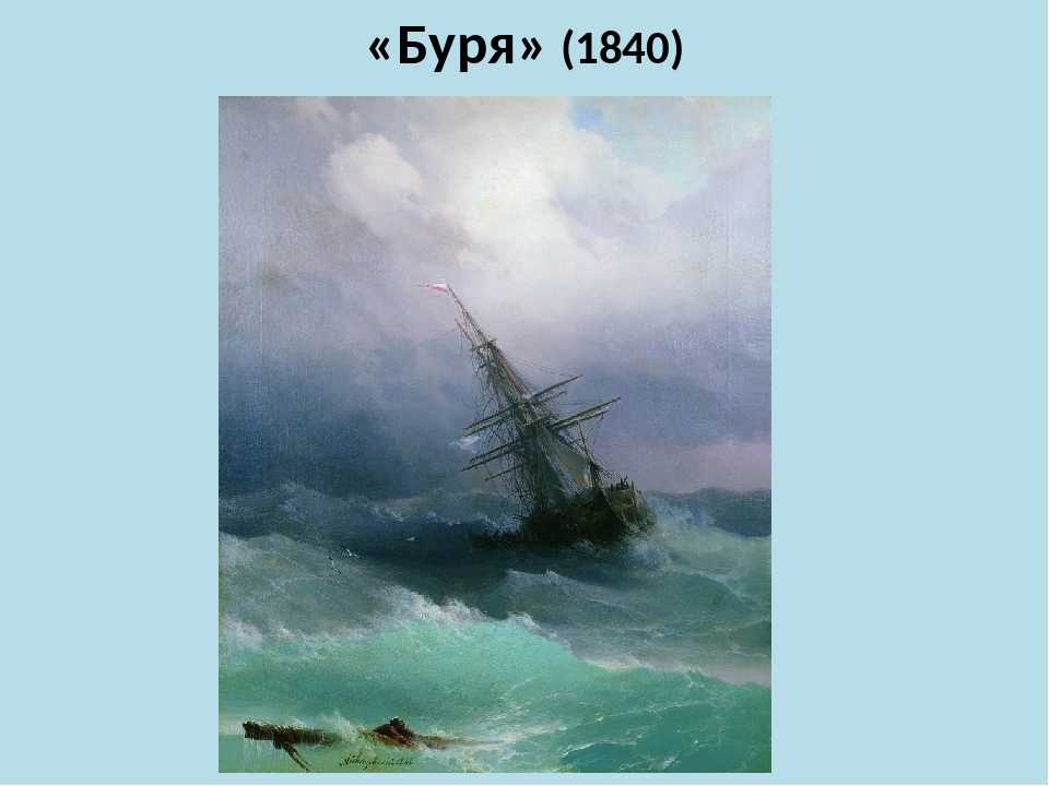 Сочинение по картине "буря у мыса айя": новые варианты