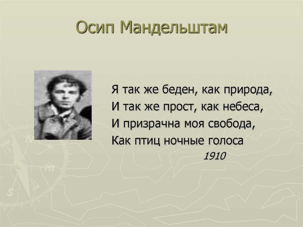 Мандельштам осип эмильевич — продетлит
