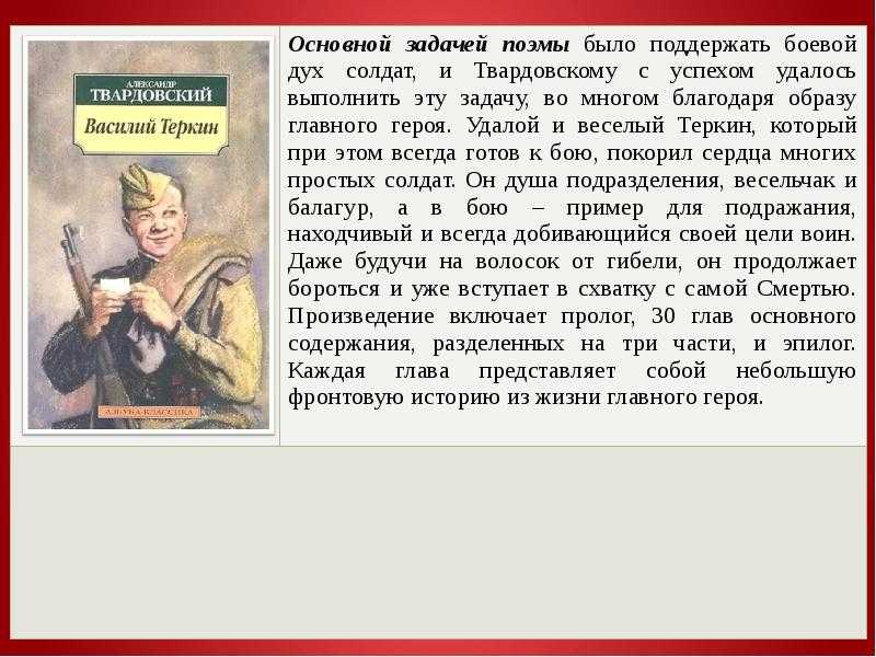 Характеристика василия теркина с цитатами