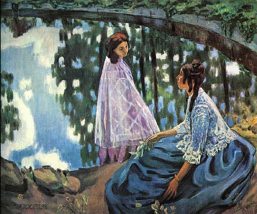 Сочинение по картине осенняя песня борисова-мусатова описание