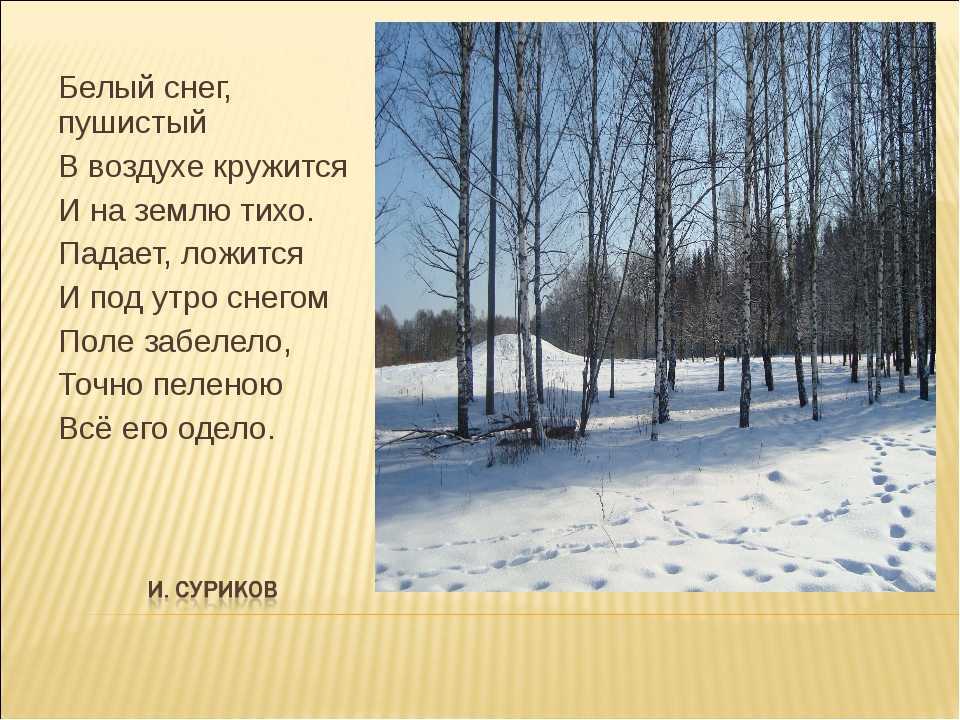 Стихи про зиму