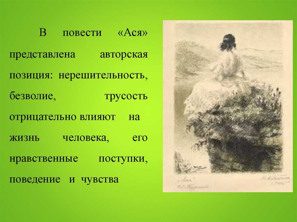 Сочинение по повести ася тургенева рассуждение 8 класс