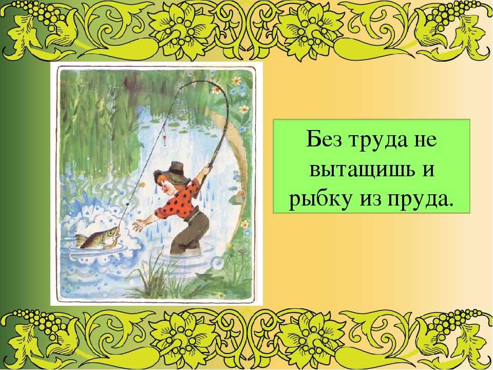 7 лучших сочинений на тему «без труда не выловишь и рыбку из пруда»