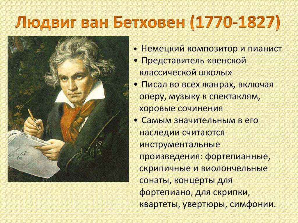Людвиг ван бетховен: краткая биография композитора, где родился, кто такой - на чем играл и чем известен музыкант