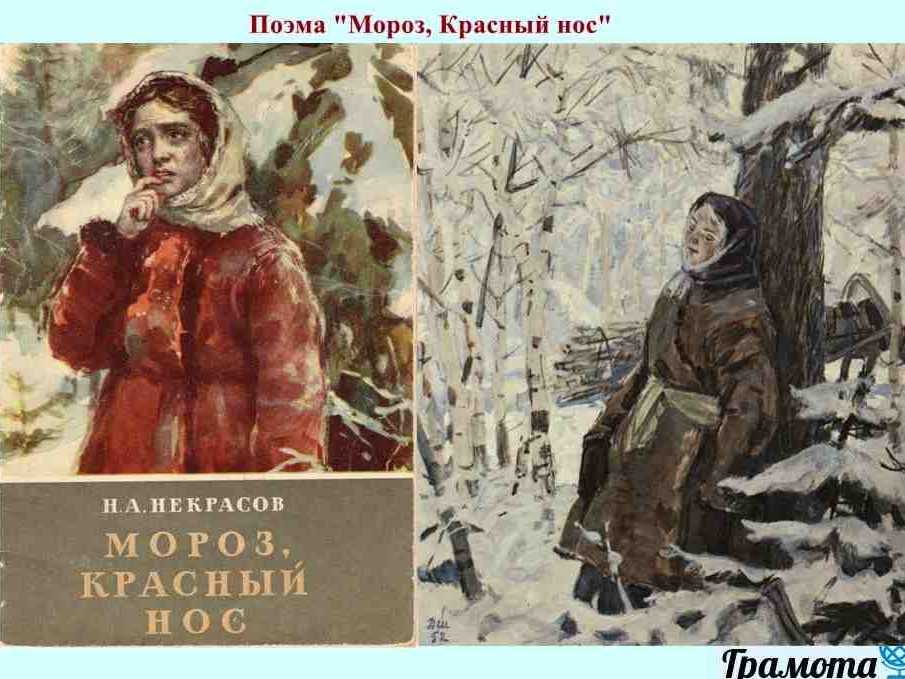 «мороз, красный нос», краткое содержание по частям поэмы некрасова