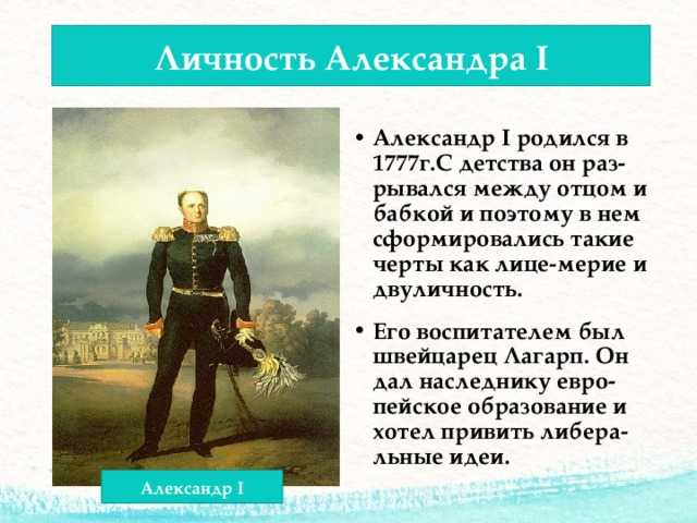 Правление александра 1