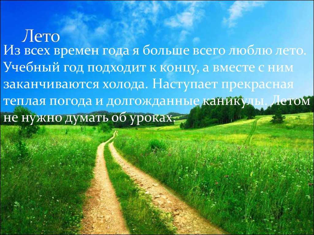"мое любимое время года - лето" - сочинения 2023 года