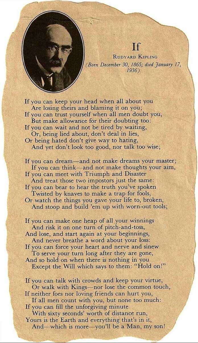 The best and most famous rudyard kipling poems | poetica mundi