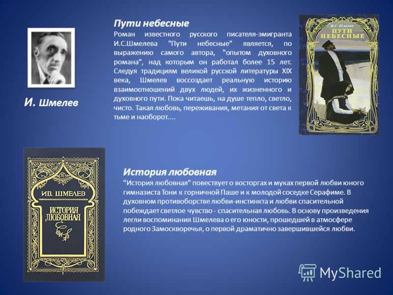 Шмелев иван сергеевич - древо