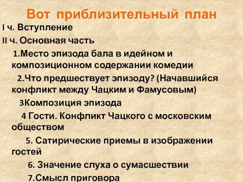 Чацкий и фамусовское общество